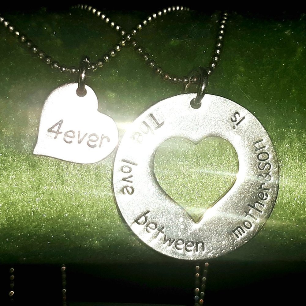 "Love Between a Mother & Son is 4 Ever" Necklace